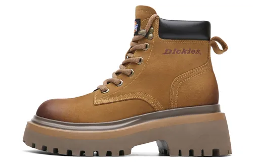 Dickies British Style Classic And Versatile Short Combat Boots Women's Earth Yellow