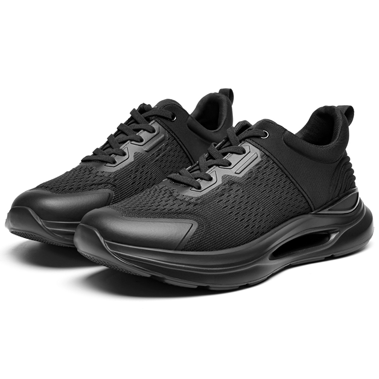ROBERTA DI CAMERINO Fabric Height Increasing Breathable Low top Running Shoes Men’s Black