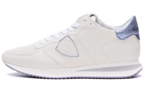 PHILIPPE MODEL Leather Lace Up Low top Sports Casual Shoes Women's White