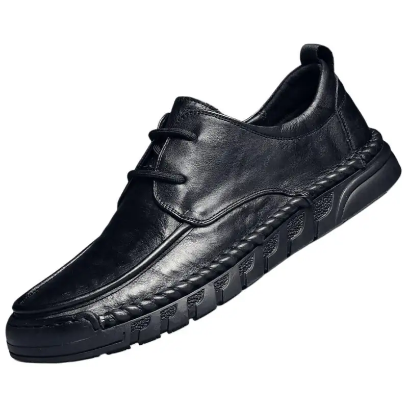 JANE HARLOW Leather Casual Shoes Men's Black