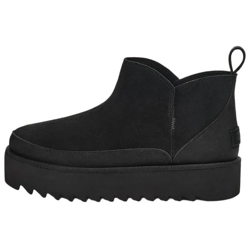 UGG Alina Ultra Mini Platform Short Ankle Boots Women's Black