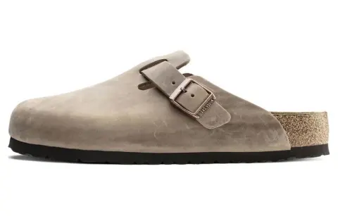 Birkenstock Boston No Special Function Closed Toe Slippers Unisex Light Coffee