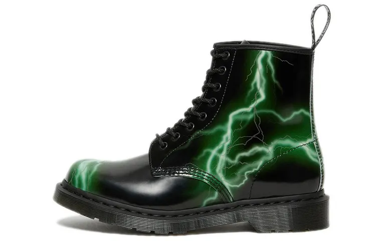 Dr. Martens Unisex 1460 Combat Boots Black/Green