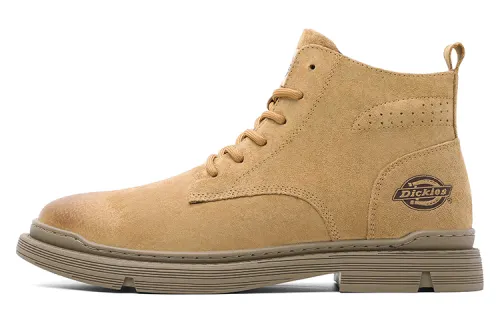 Dickies Leather 9.5cm Combat Boots Men's Light Brown