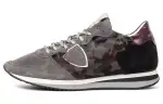 PHILIPPE MODEL Low top Casual Shoes Women's Gray Red