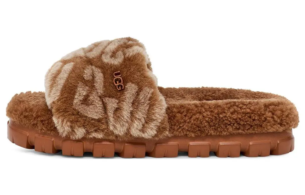 UGG Logo Slides 'Brown' Women's