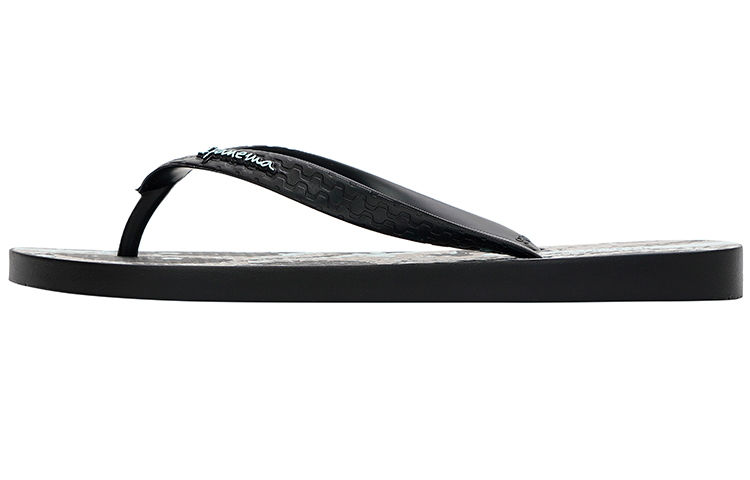 Ipanema Rubber Sole Quiet Slip Resistant Flip Flops Men's Black Green