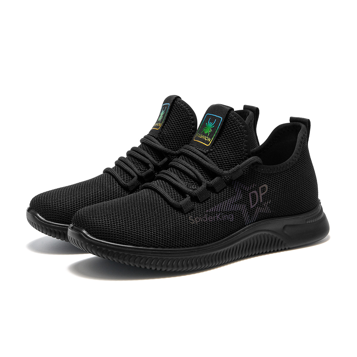 Spider King Fabric Low top Running Shoes Women’s Black