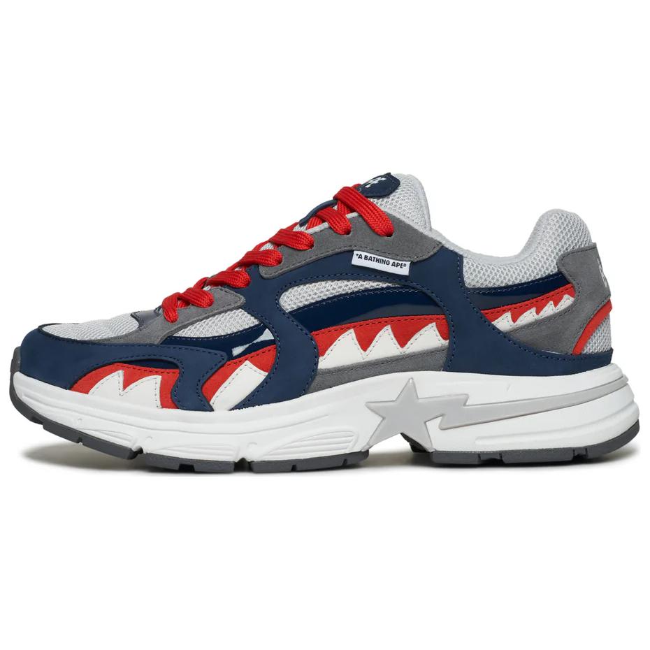 Мужские кроссовки A BATHING APE Shark STA (серые)