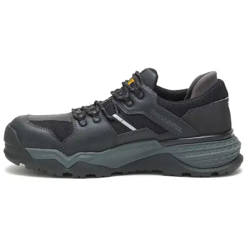 CAT Leather Low top Outdoor Shoes Men's Black