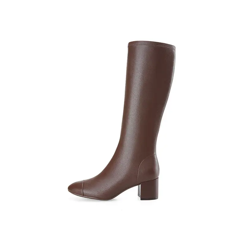 D FUSE SCANDINAVIA Microfiber Leather Knee high Boots 5.5cm Women's