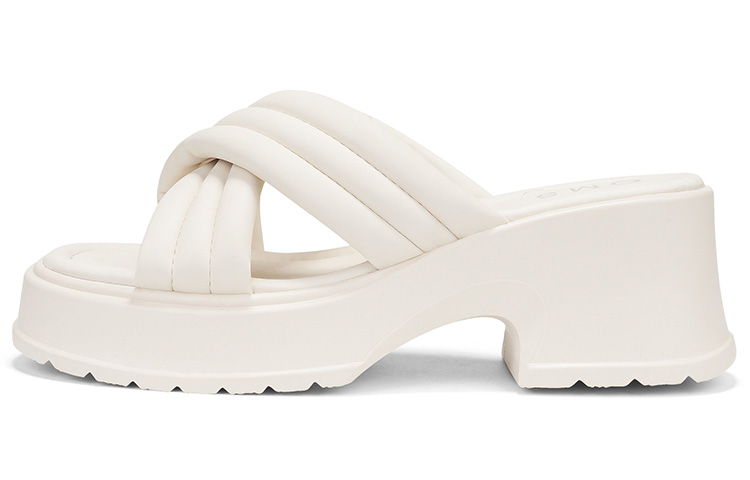 OMS Slide Slippers Women's Beige/Light Yellow