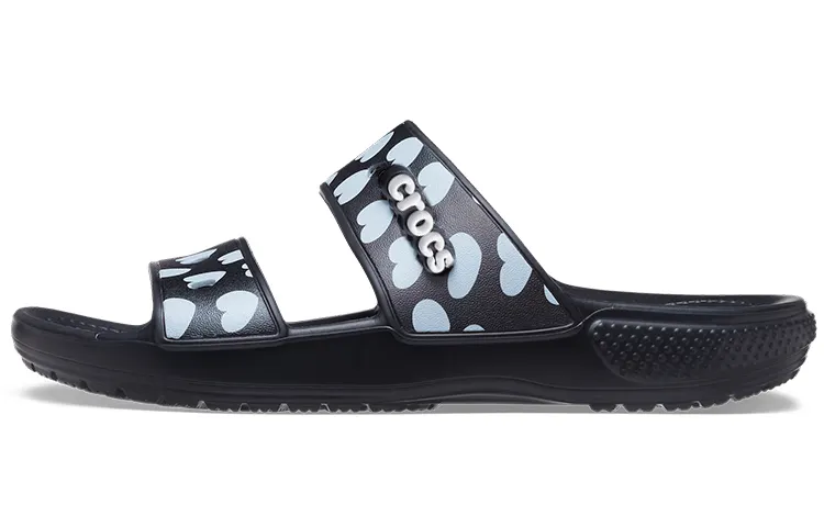 Crocs Classic Casual Fashion Unisex Black Blue Slippers