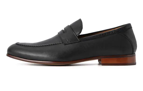 PEDRO Men's Casual Shoes Men's Low Top Black/Dark Umber