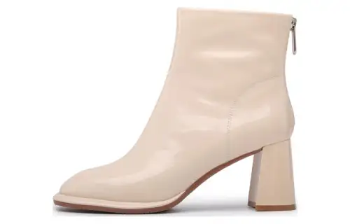 Chrisdien Deny Leather Ankle Boots 7cm Women's Apricot