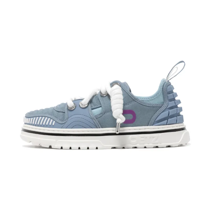 OETZI Skateboard Shoes Unisex Low Top Sky Blue