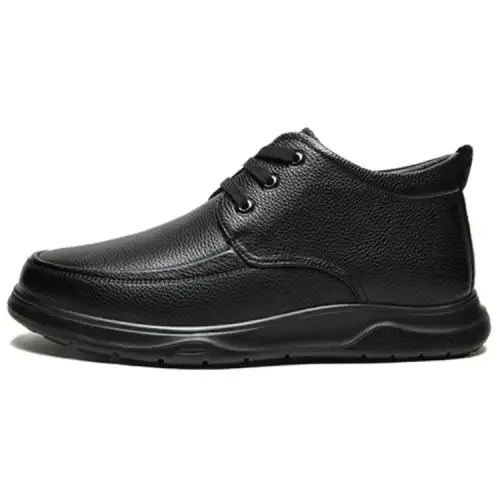 Mulinsen Top Grain Cow Leather Men's Casual Shoes Men's Black