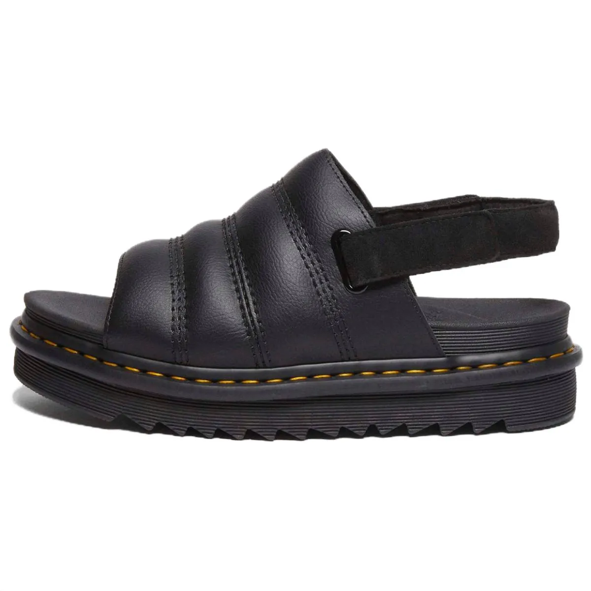 Dr.Martens Kole PU Leather One Strap Sandals Women's Black