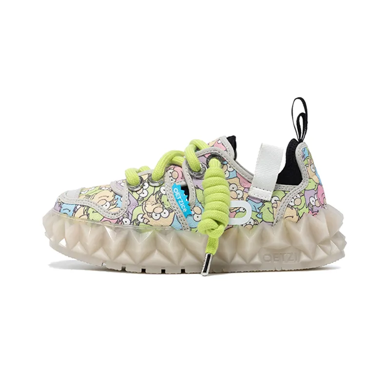 OETZI Iceberg Collection Ice Man Oz Fabric Low top Stylish Skateboarding Shoes Women's Multicolor