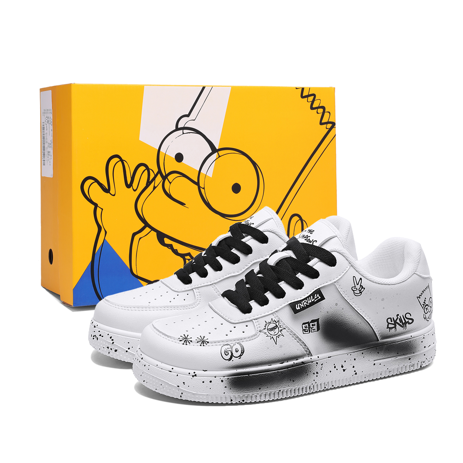 Кеды The The Simpsons (бело-розовые)