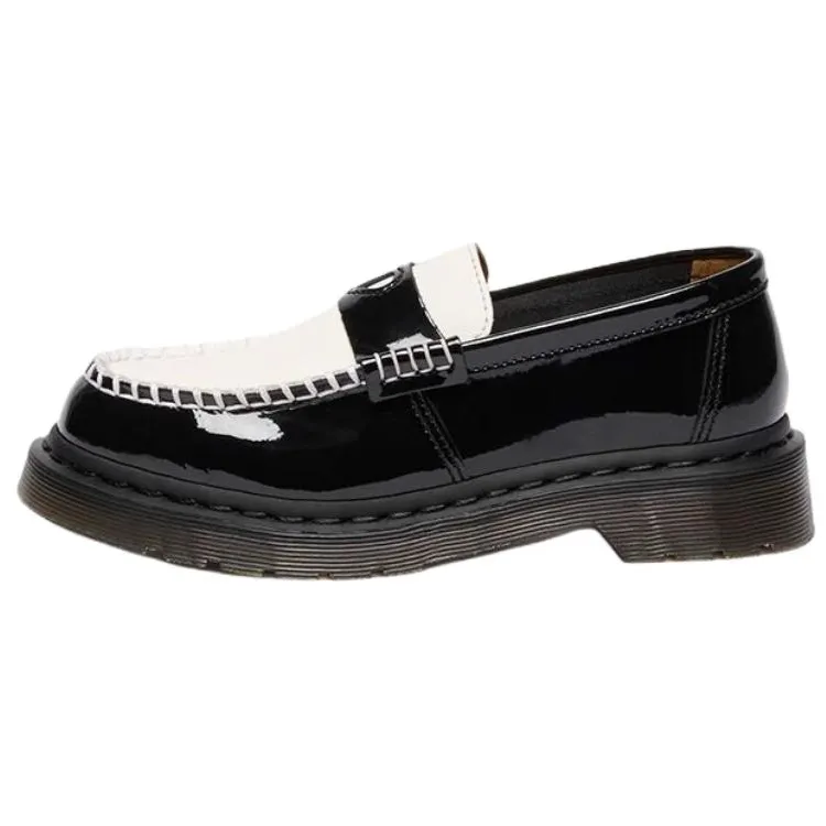 Dr.Martens PENTON HEART Patent Leather Loafers Women's Black