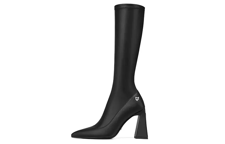 Naked Wolfe Vapor Knee High Boots 9.5cm Women's Black