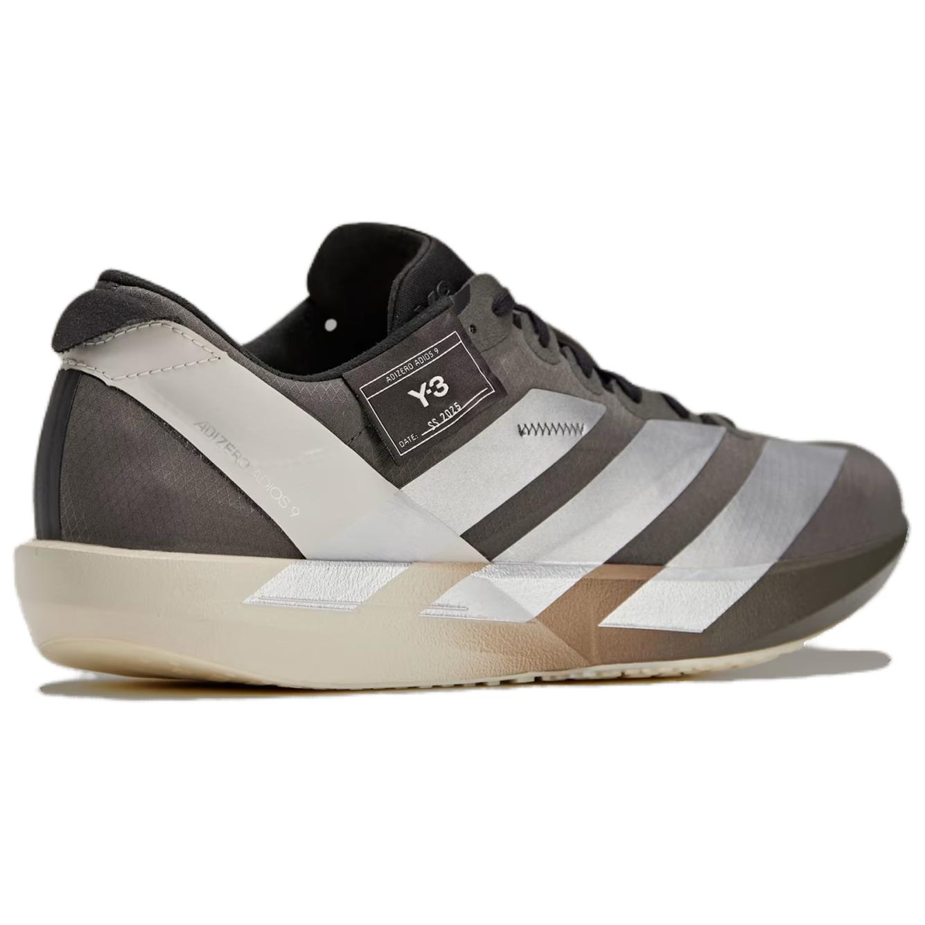 Y 3 Adios 9 Comfortable And Lightweight Breathable Low top Running Shoes Unisex Gray