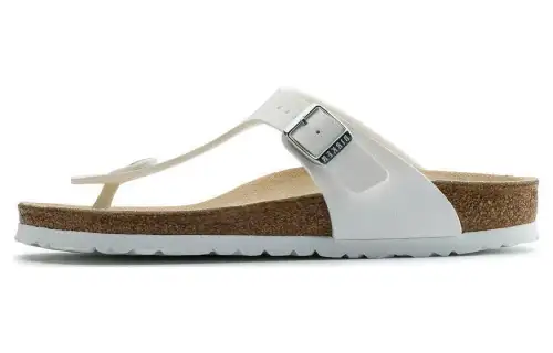 Birkenstock Gizeh Birko Flor 'White'