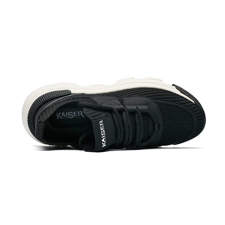 KAISER Fabric Cushioning Breathable Coverage Cushioning Breathable Coverage Low top Athletic Shoes Men’s Black