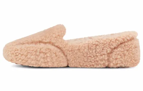 UGG Hailey Fluff Loafer Slip On 'Pink Peach' Women's