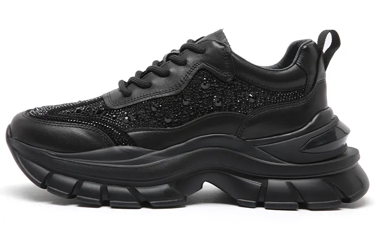 PACO GIL Fabric Low top Chunky Sneakers Women's Black