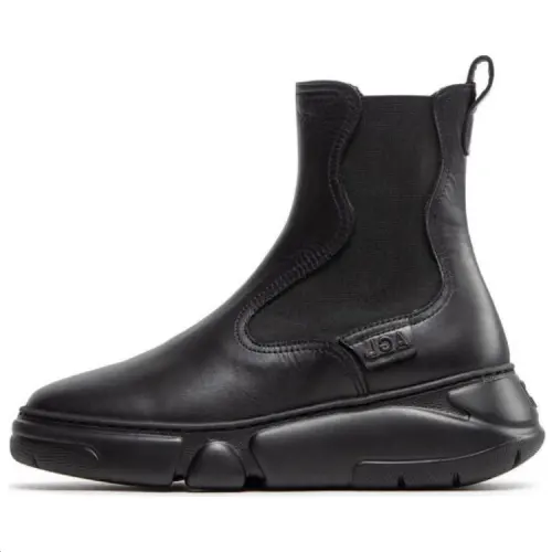 AGL Leather Short Chelsea Boots Women's Black
