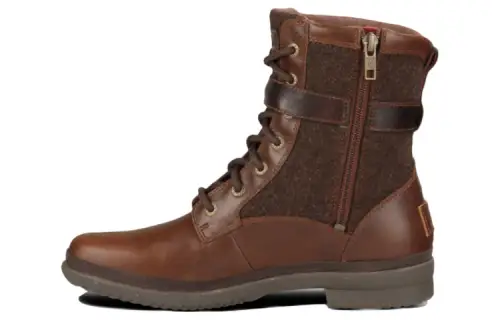 UGG Kesey Boot Leather Short Combat Boots Women's Chestnut