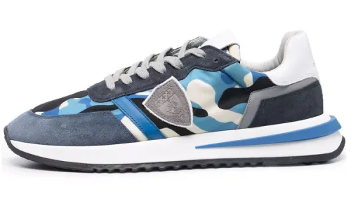 PHILIPPE MODEL Tropez 2.1 Comfortable Casual Shoes Men's Gray Blue