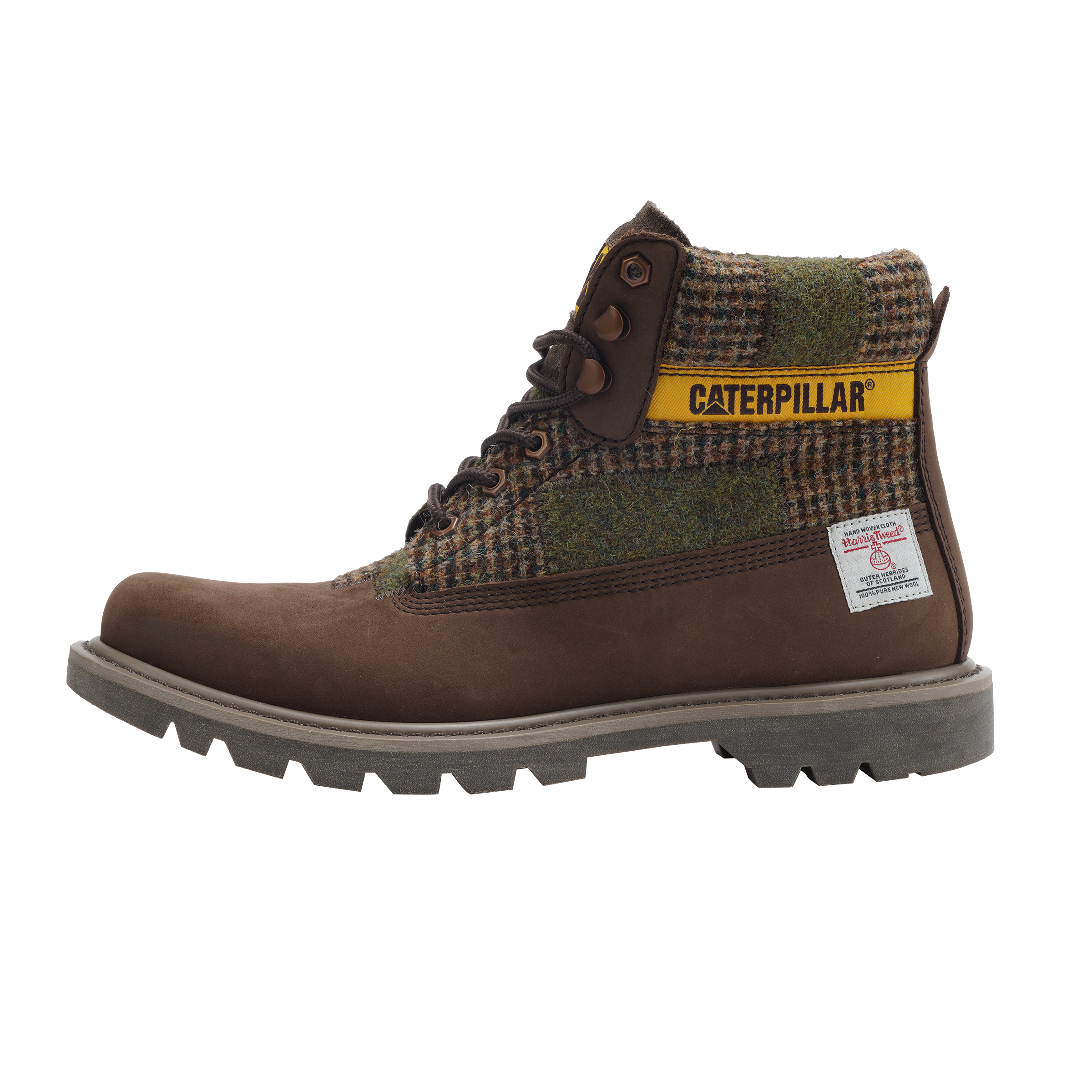 Ботинки CAT Harris Tweed (темно-коричневые с коричневым)