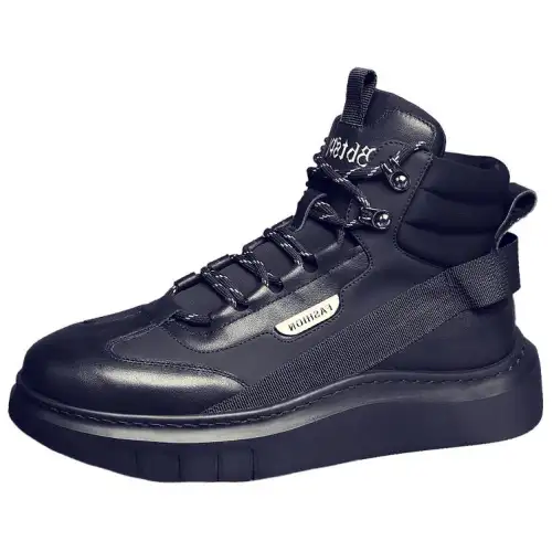 JANE HARLOW High top Skateboard Shoes Men's Black