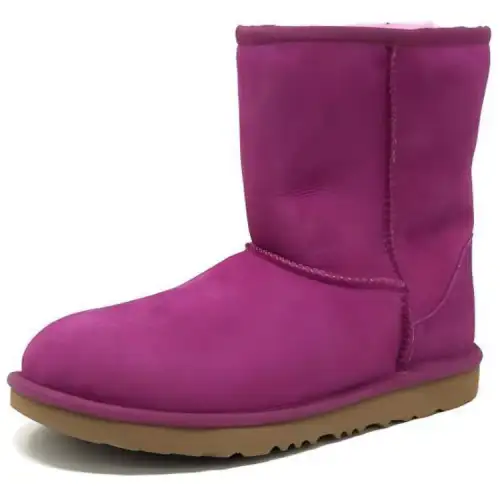 UGG Suede Short Snow Boots Unisex Magenta Rose