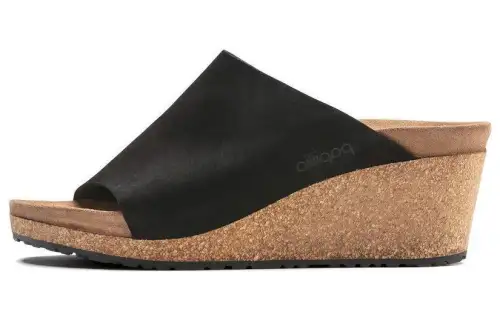 Birkenstock Suede Slide Slippers Women's Black
