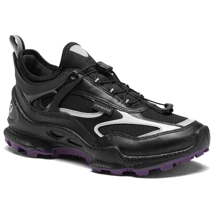 Ecco Biom C Trail Cow Leather Low top Mountaineering Shoes Women’s Black Purple