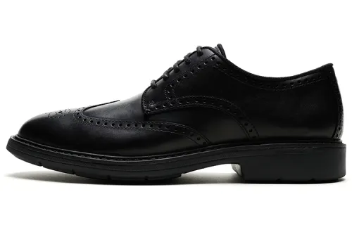 COLE HAAN Top Grain Cow Leather Casual Leather Shoes Men's Black