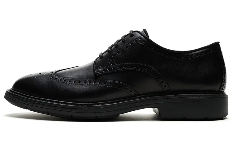 COLE HAAN Top Grain Cow Leather Casual Leather Shoes Men's Black