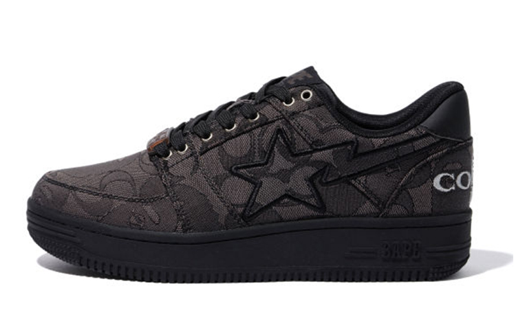 Кеды COACH x A BATHING APE STA (черные)