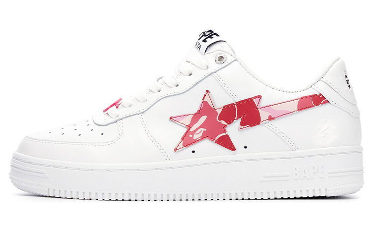 Мужские кеды A BATHING APE A BATHING APE ABC Camo BAPE STA (бело-розовые)