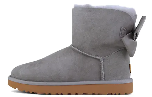 UGG Mini Bailey Bow Ii Glam Snow Boots Blue Gray Women's