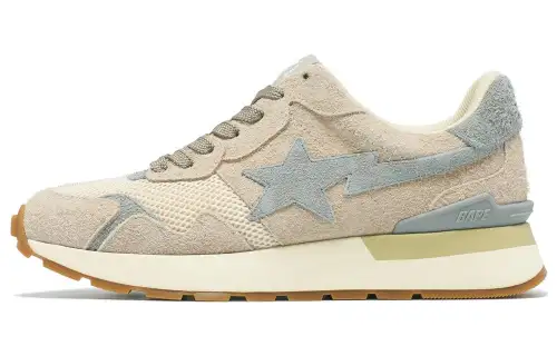 Highsnobiety x A BATHING APE ROAD Abrasion Resistant Abrasion Resistant Low top Casual Shoes Men's Light Brown