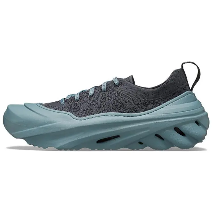 Crocs Light Beam Wave Slip Resistant Abrasion Resistant Low top Casual Shoes Unisex Black Blue