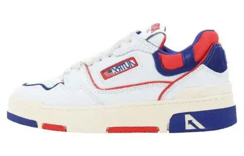 AUTRY Clc Leather Sneakers 'White Blue Red' Women's
