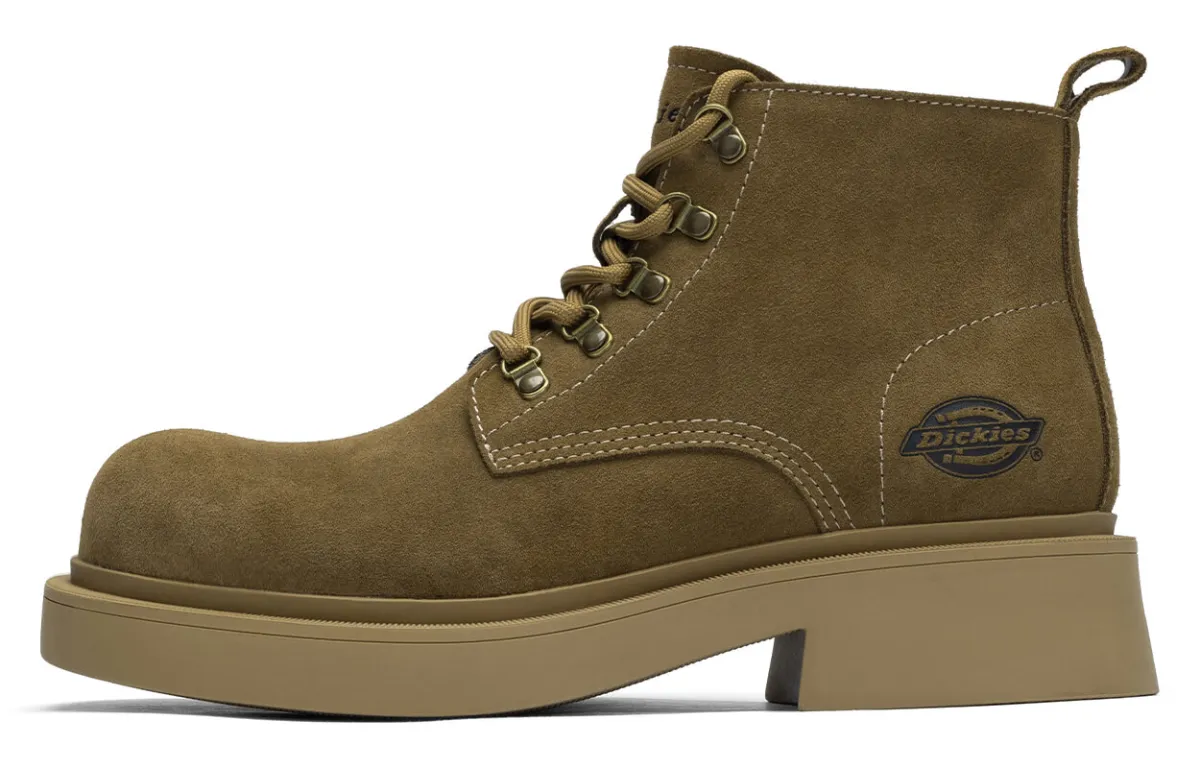Dickies Short Mid Calf Combat Boots Men's Brown