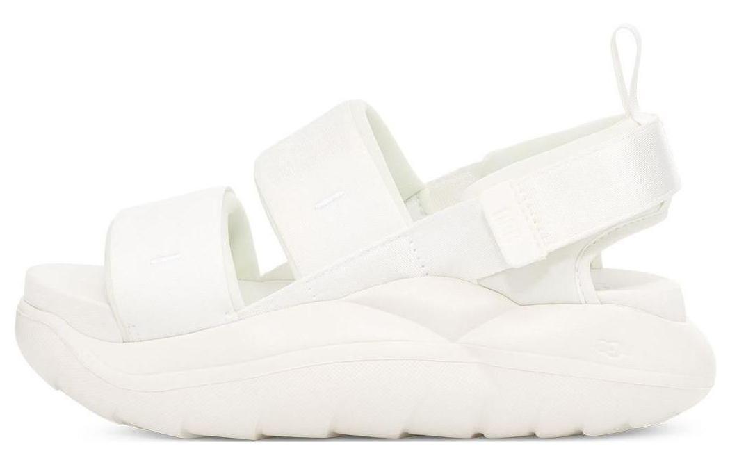 UGG LA Cloud Series Fabric Light Thick Sole Fashion Sandals Women's Bright White