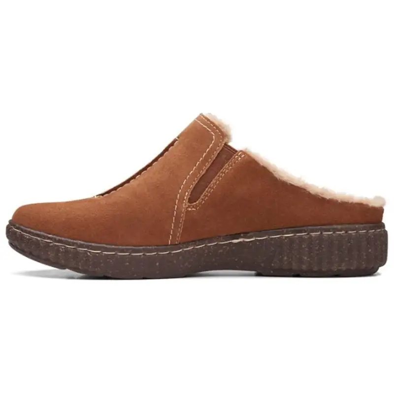 Clarks Comfortable Closed Toe Slippers Women's Brown